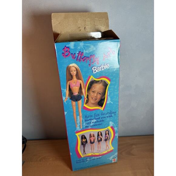 Barbie #20359 ln Box 1998 Butterfly Art Barbie Doll Figure NO Tattoos - Picture 6 of 9